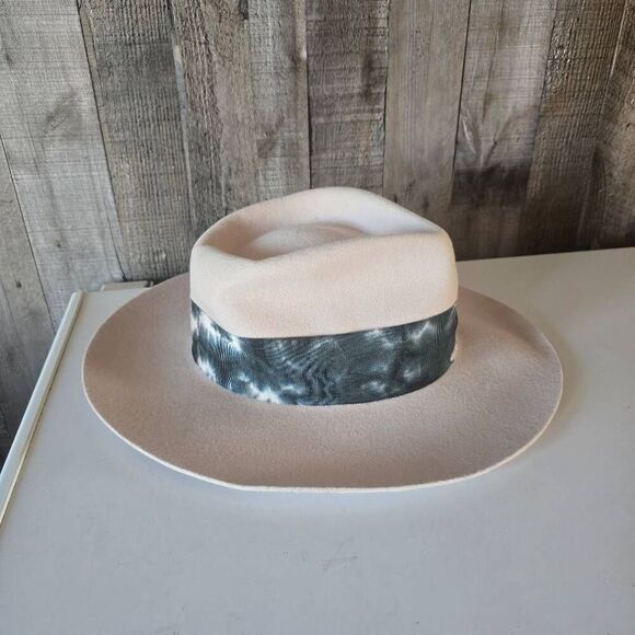 Free People x Mossant Paris Junebug Tie Dye Wool Felt Hat - Picture 1 of 5